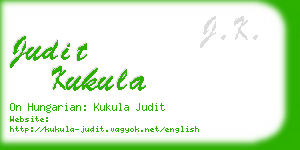 judit kukula business card